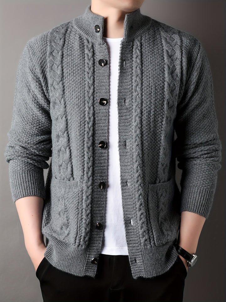 Percival | Textured Button-Front Cardigan