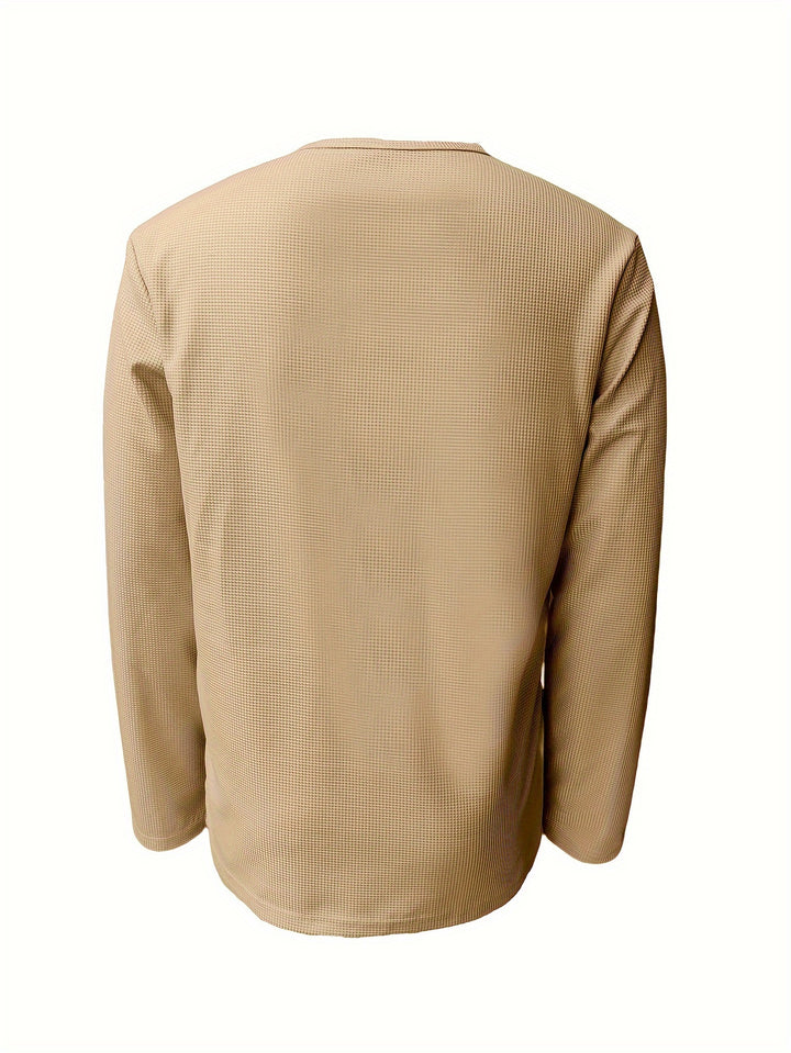 Lincoln | Textured Henley Shirt
