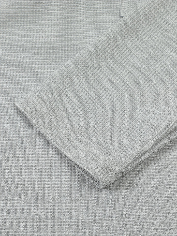 Dawson | Textured Long-Sleeve Henley Shirt
