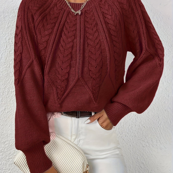Astrid | Cable-Knit Round-Neck Sweater