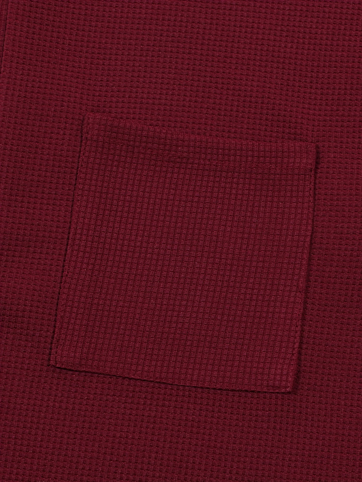 Dawson | Textured Long-Sleeve Henley Shirt