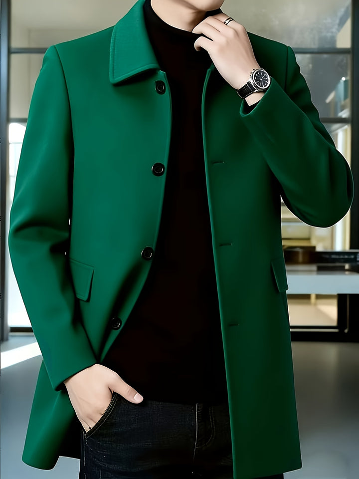 Cedric | Tailored Single-Breasted Overcoat
