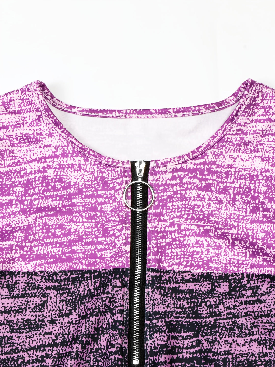 Marissa | Colour-Block Quarter-Zip Top