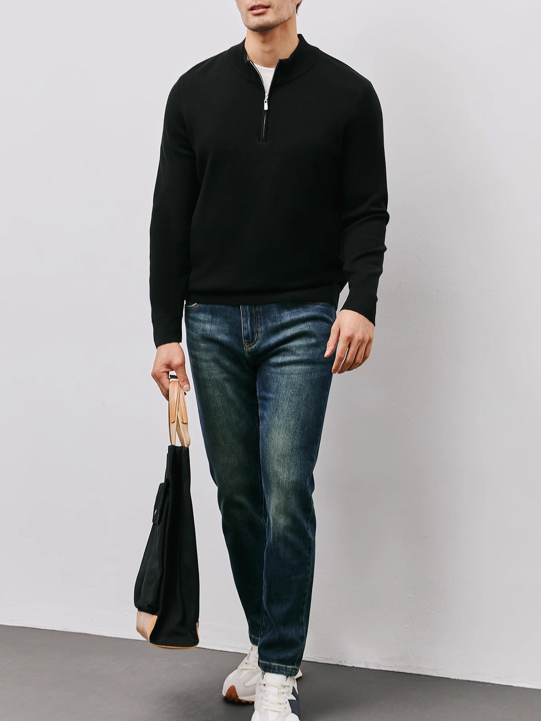 Silas | Refined Half-Zip Sweater