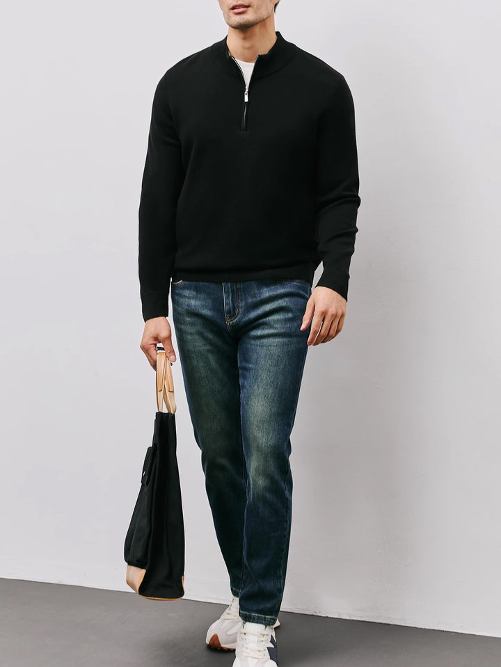 Silas | Refined Half-Zip Sweater