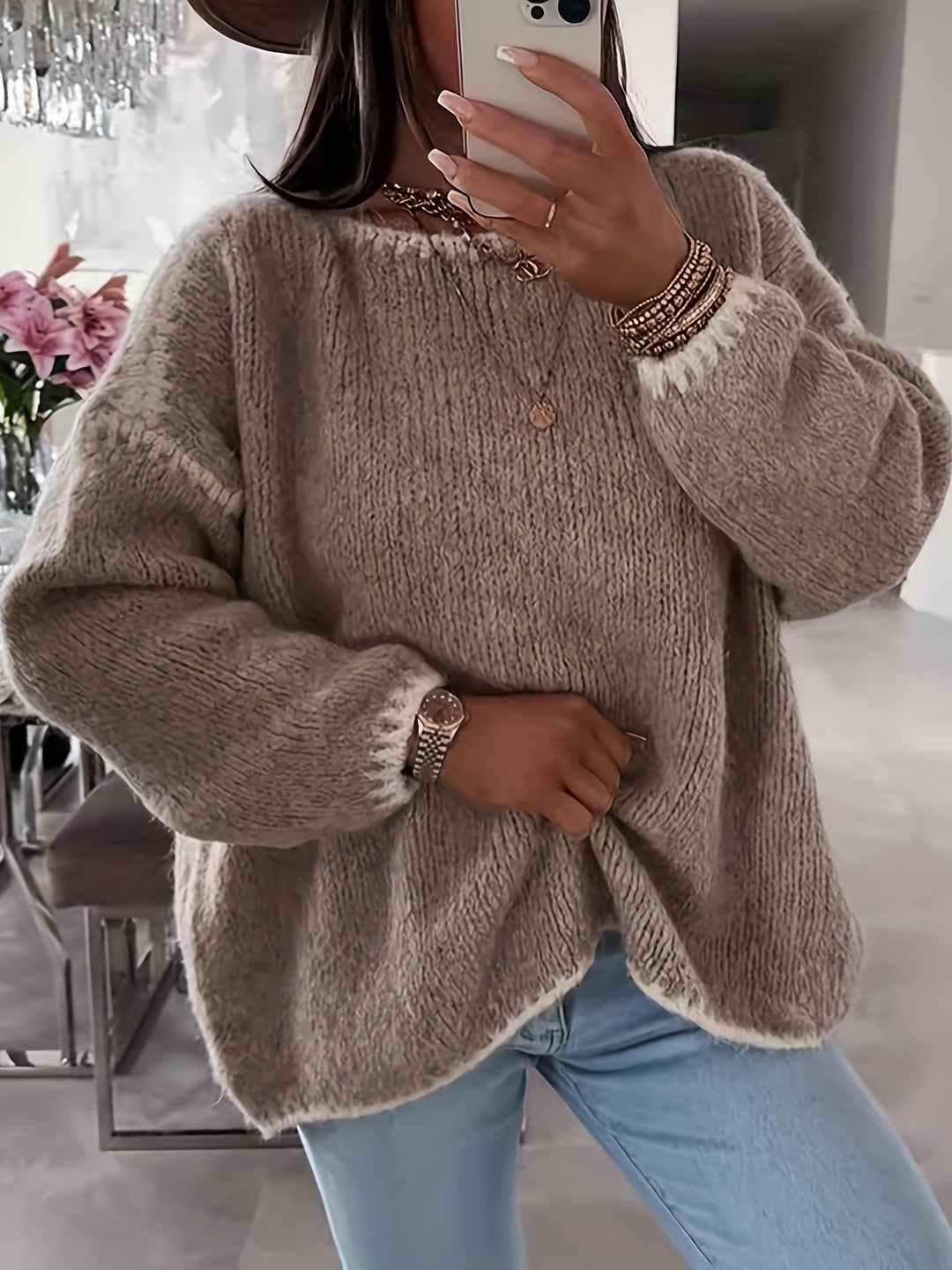 Adaline | Relaxed Boat Neck Jumper