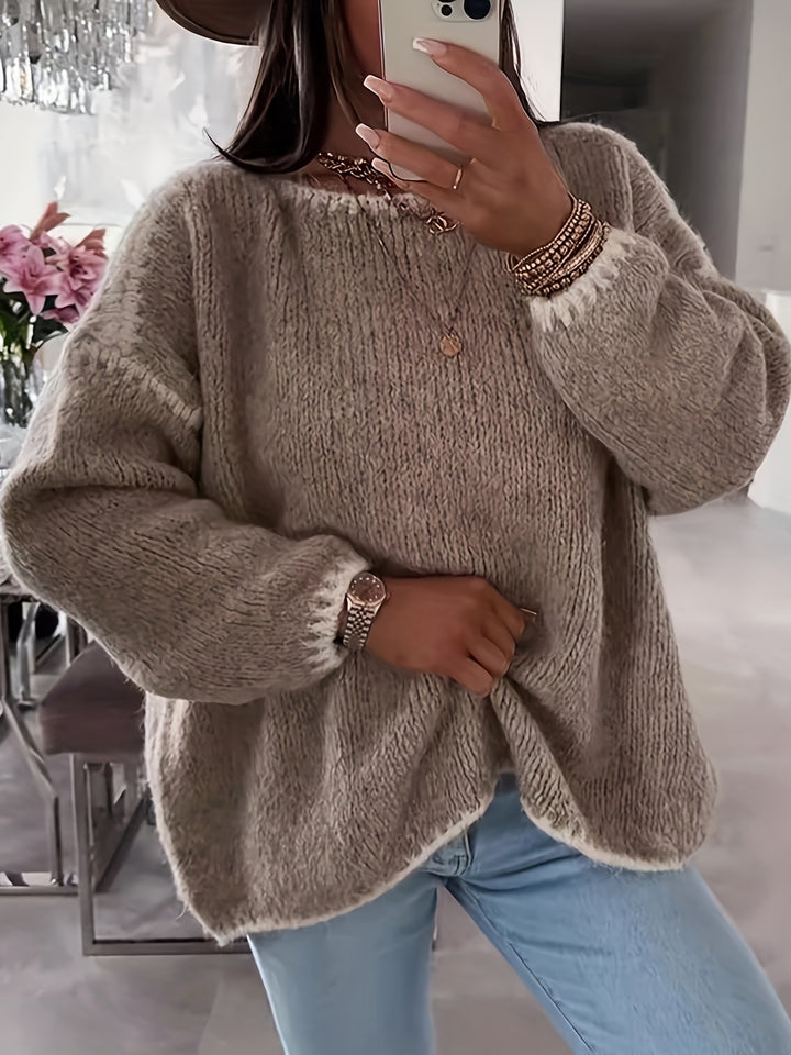Adaline | Relaxed Boat Neck Jumper