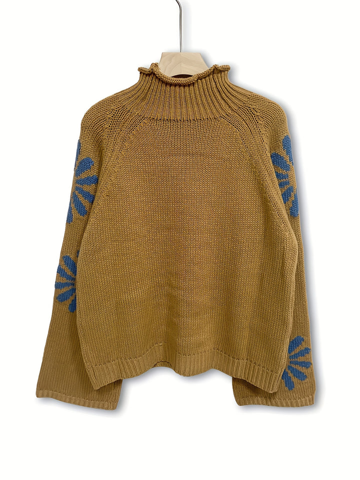 Tilda | Floral High-Neck Sweater