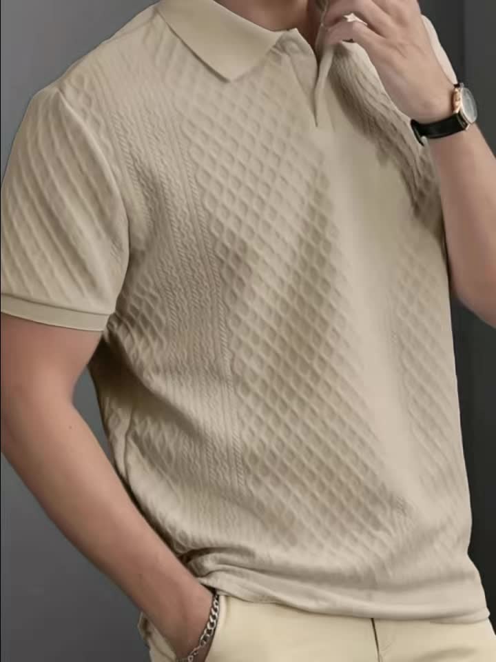 Harrington | Textured Business Polo Shirt