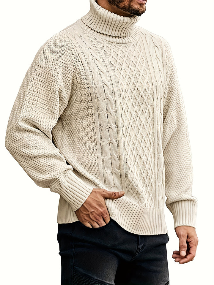 Grayson | Cable-Knit Turtleneck Sweater