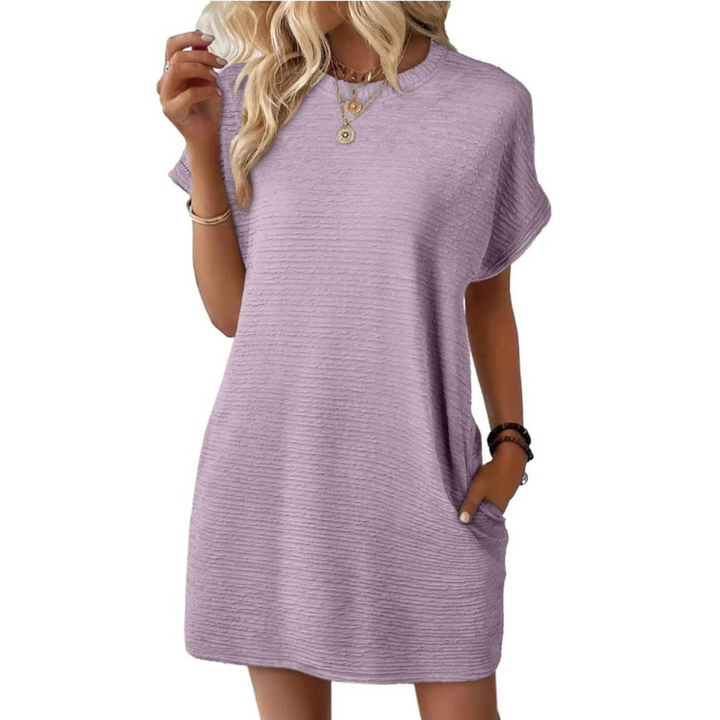 Hattie | Minimalist Round Neck Summer Dress
