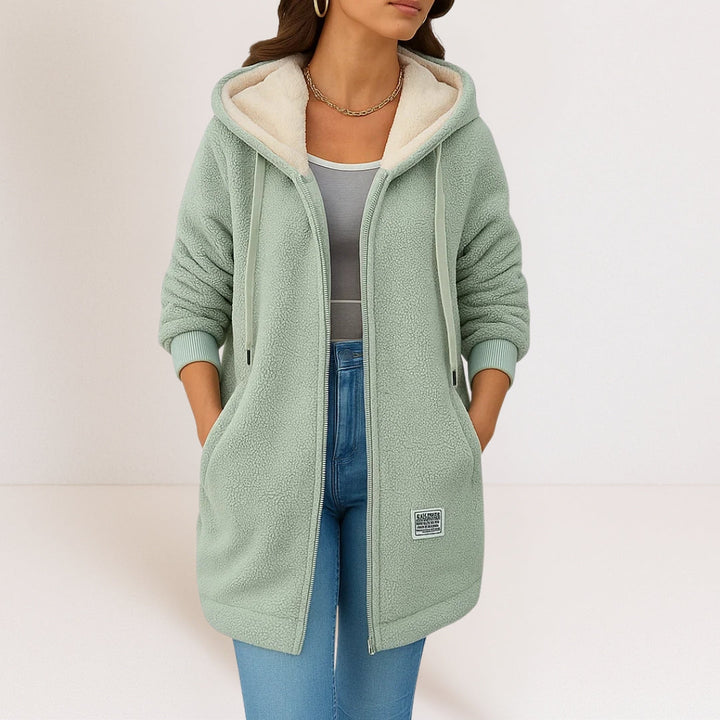 Georgia | Cosy Hooded Longline Jacket
