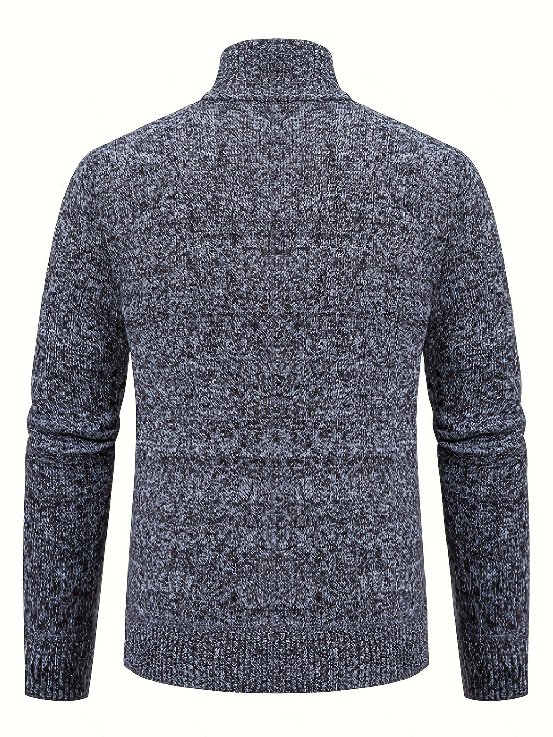 Edmund | Textured Stand-Collar Zip Cardigan