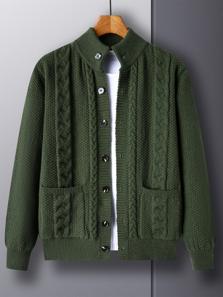 Percival | Textured Button-Front Cardigan