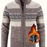 Brooks | Patterned Full-Zip Cardigan