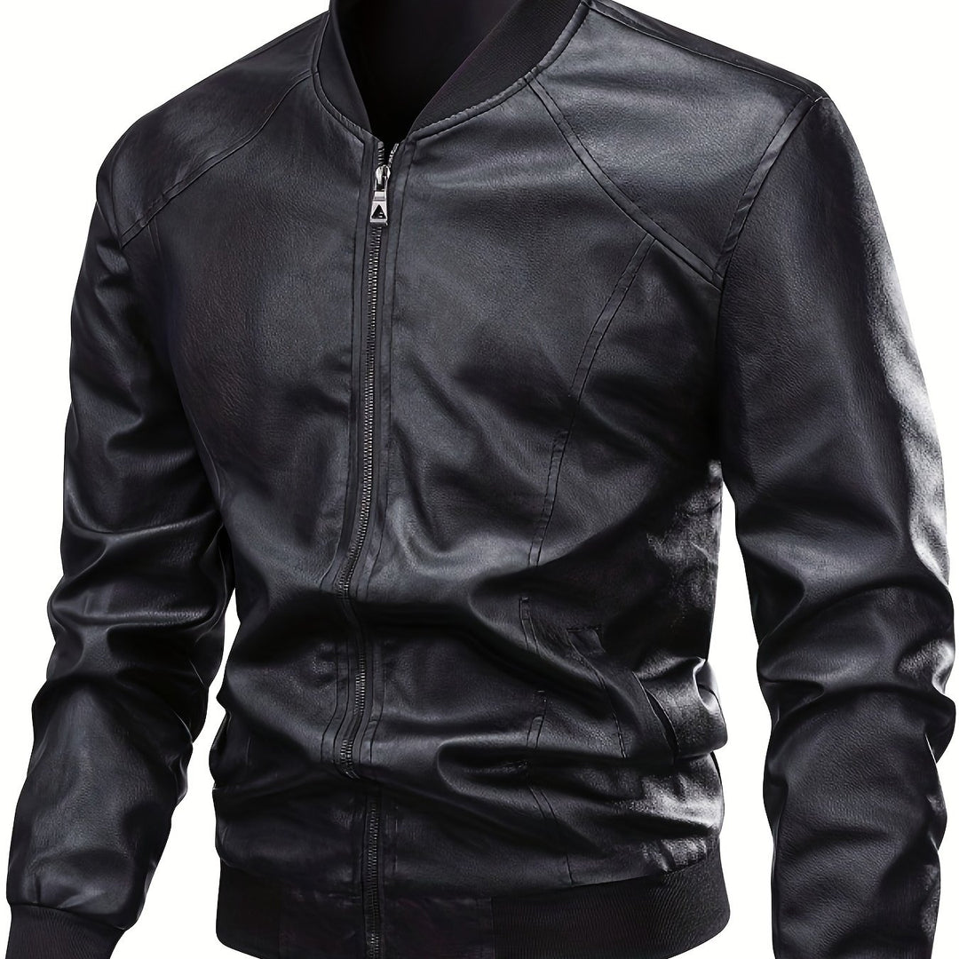 Calvin | Refined Zip-Up Bomber Jacket