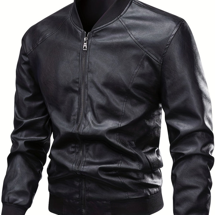 Calvin | Refined Zip-Up Bomber Jacket