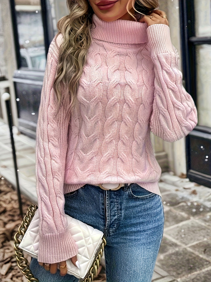 Naomi | Cable-Knit Turtleneck Jumper