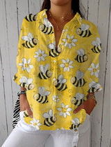Pamela | Casual Bee Blossom Design Blouse