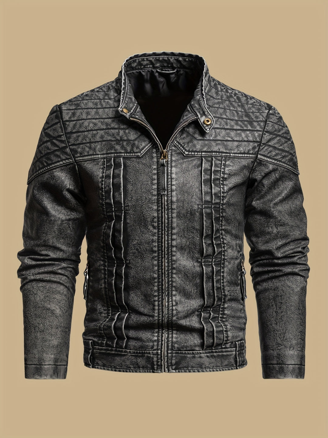 Hartley | Distressed Vintage Biker Jacket