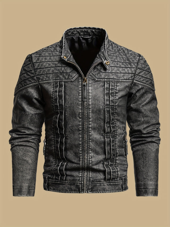 Hartley | Distressed Vintage Biker Jacket