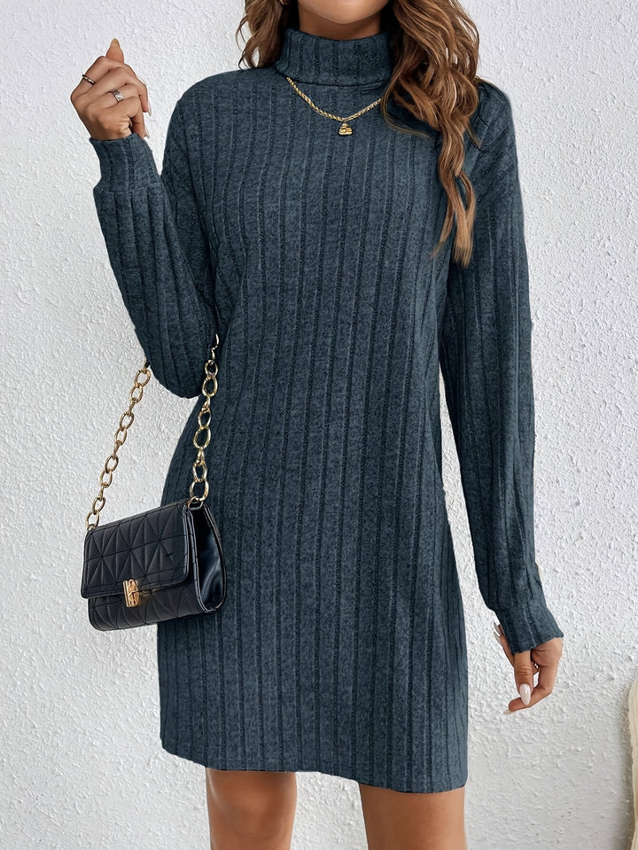 Beverly | Ribbed Textured Sweater Dress