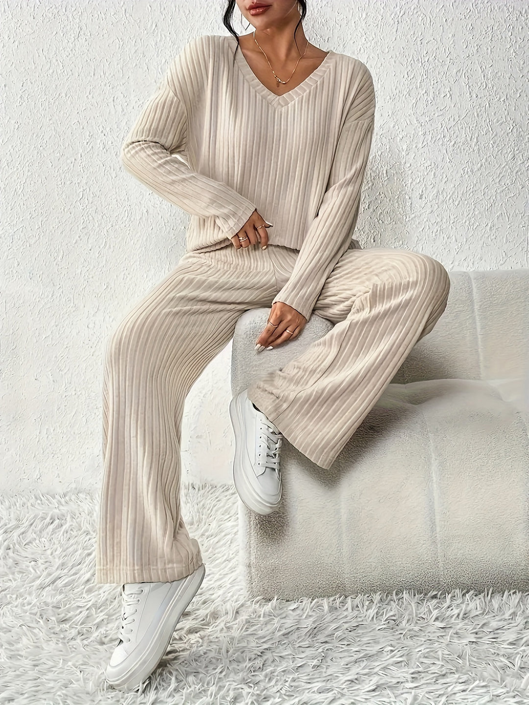 Marissa | Relaxed Ribbed Two-Piece Set