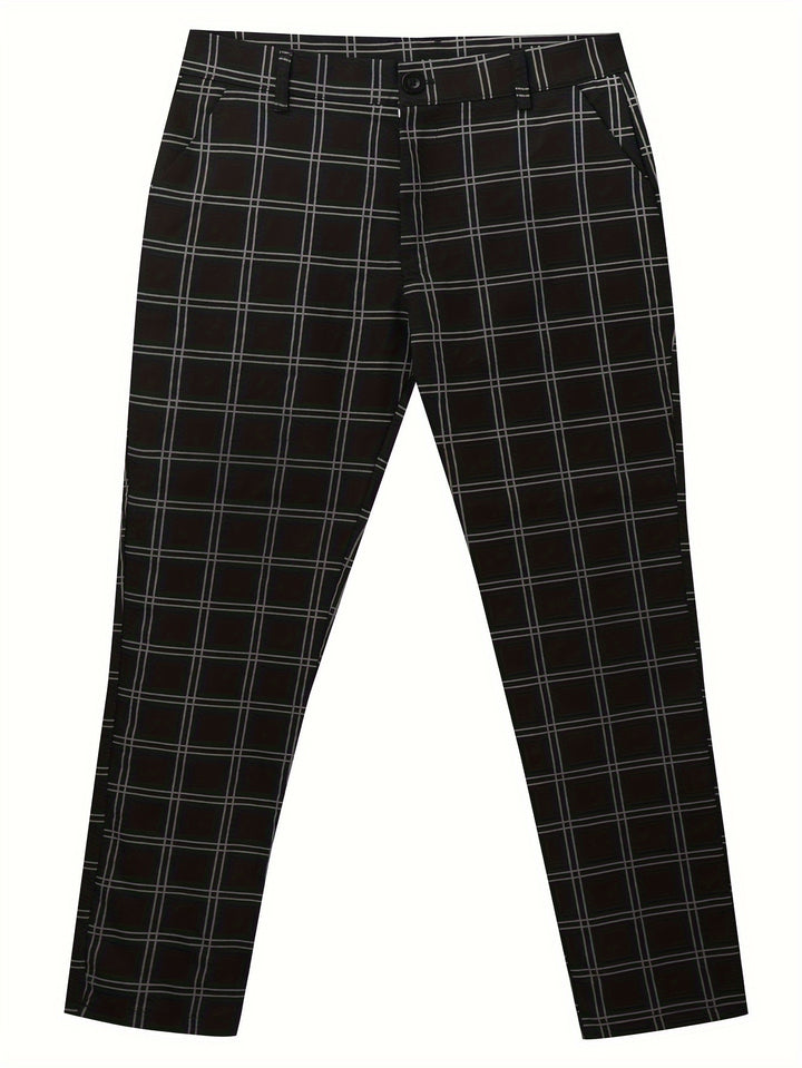 Ellison | Slim-Fit Checked Trousers