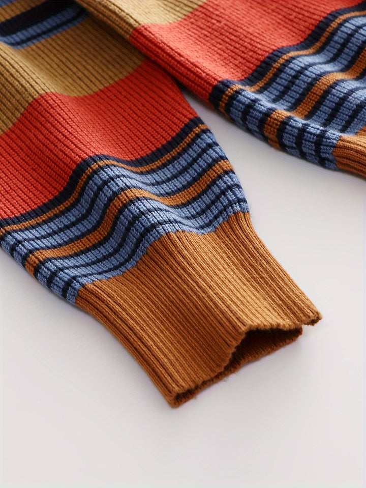 Rupert | Striped Shawl-Collar Cardigan