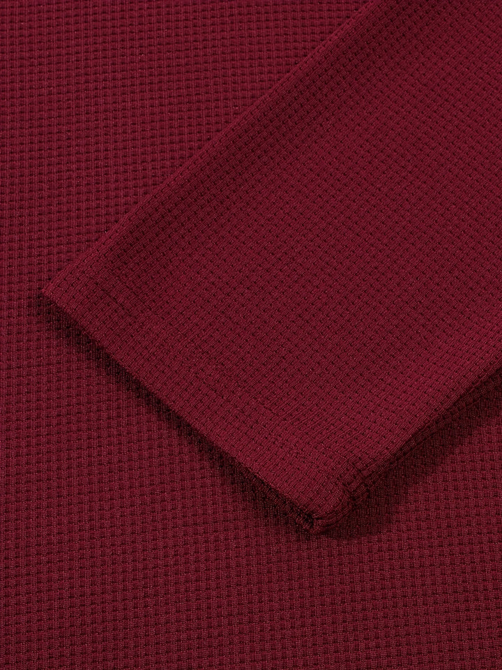 Dawson | Textured Long-Sleeve Henley Shirt