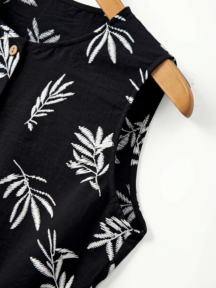 Constance | Belted Sleeveless Midi Dress