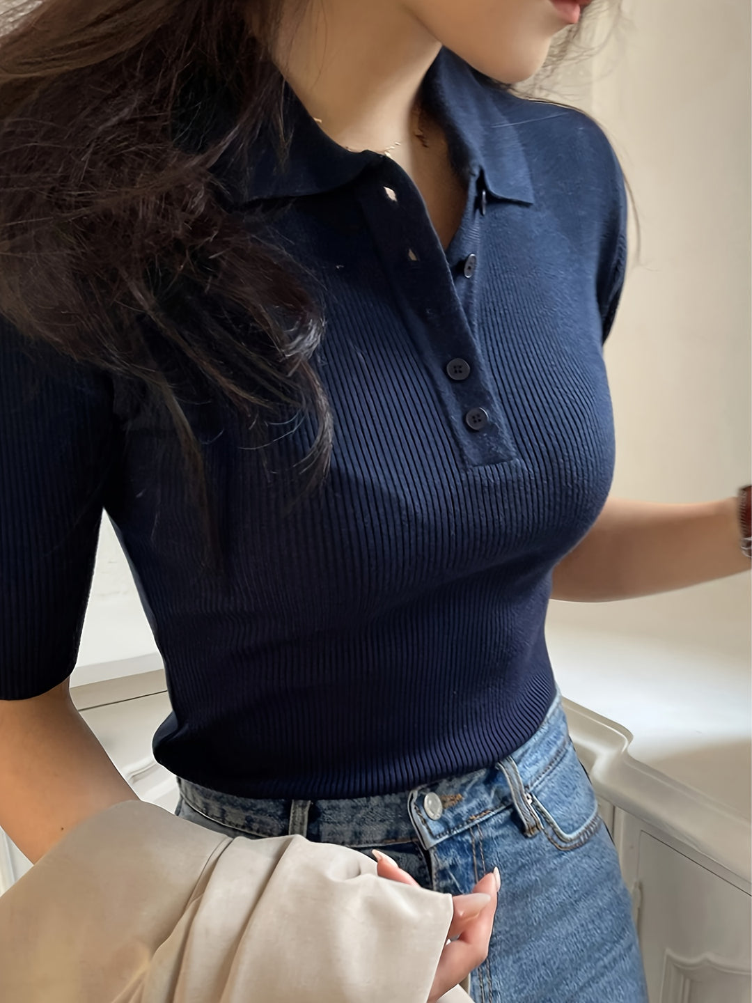 Loretta | Refined Collared Top