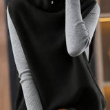 Imogen | High-Neck Sleeveless Vest
