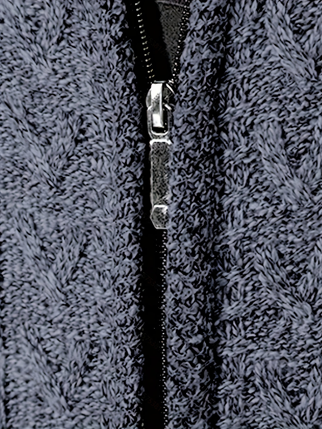 Edmund | Textured Stand-Collar Zip Cardigan