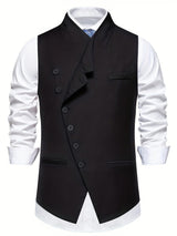 Wallace | Slant-Button Tailored Waistcoat