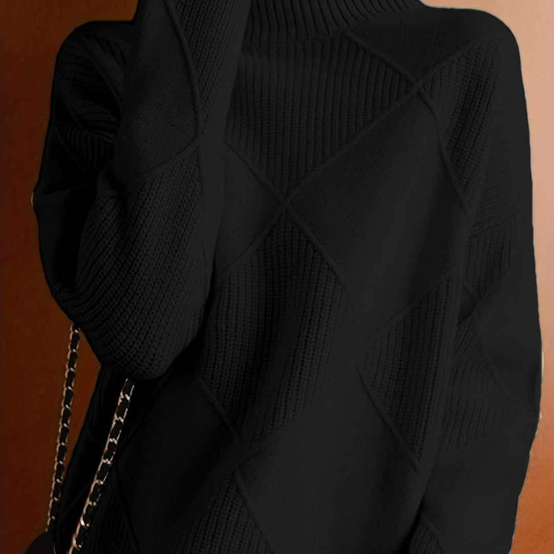 Freya | Textured Turtleneck Sweater