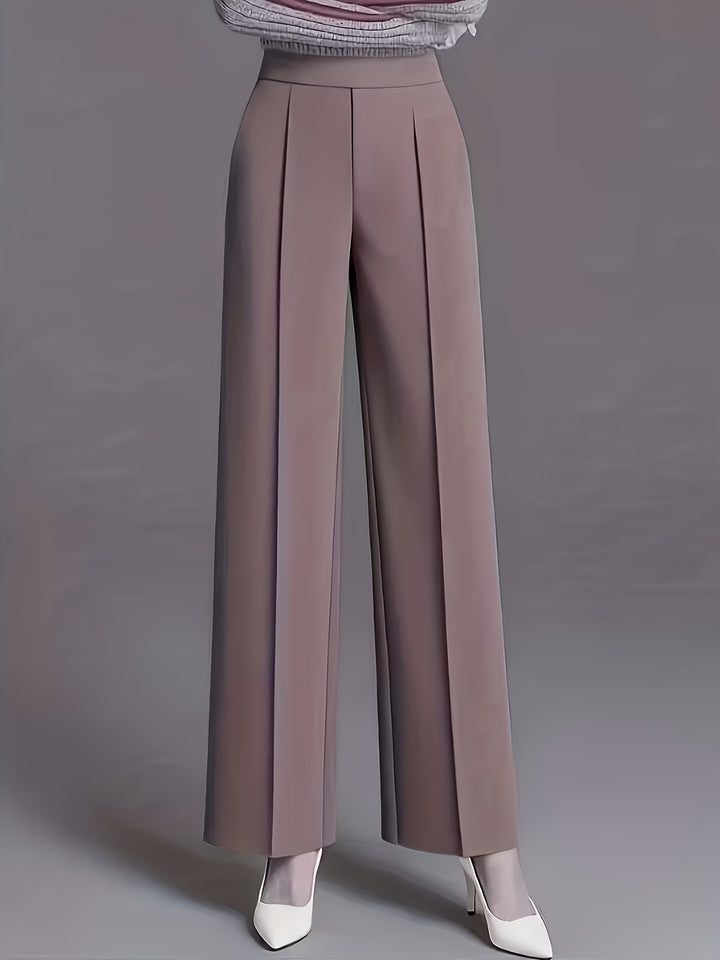 Marlene | High-Waisted Straight-Leg Trousers