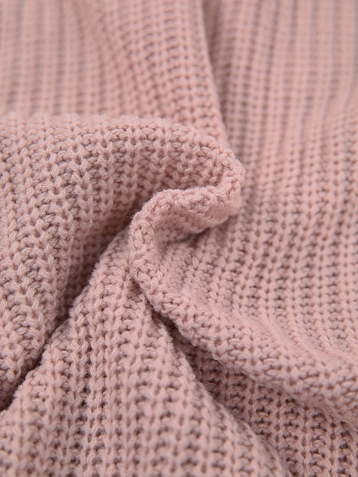 Verity | Cosy Half-Turtleneck Ribbed Dress