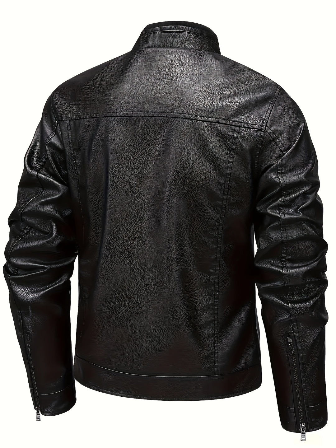 Damon | Classic Stand-Collar Moto Jacket