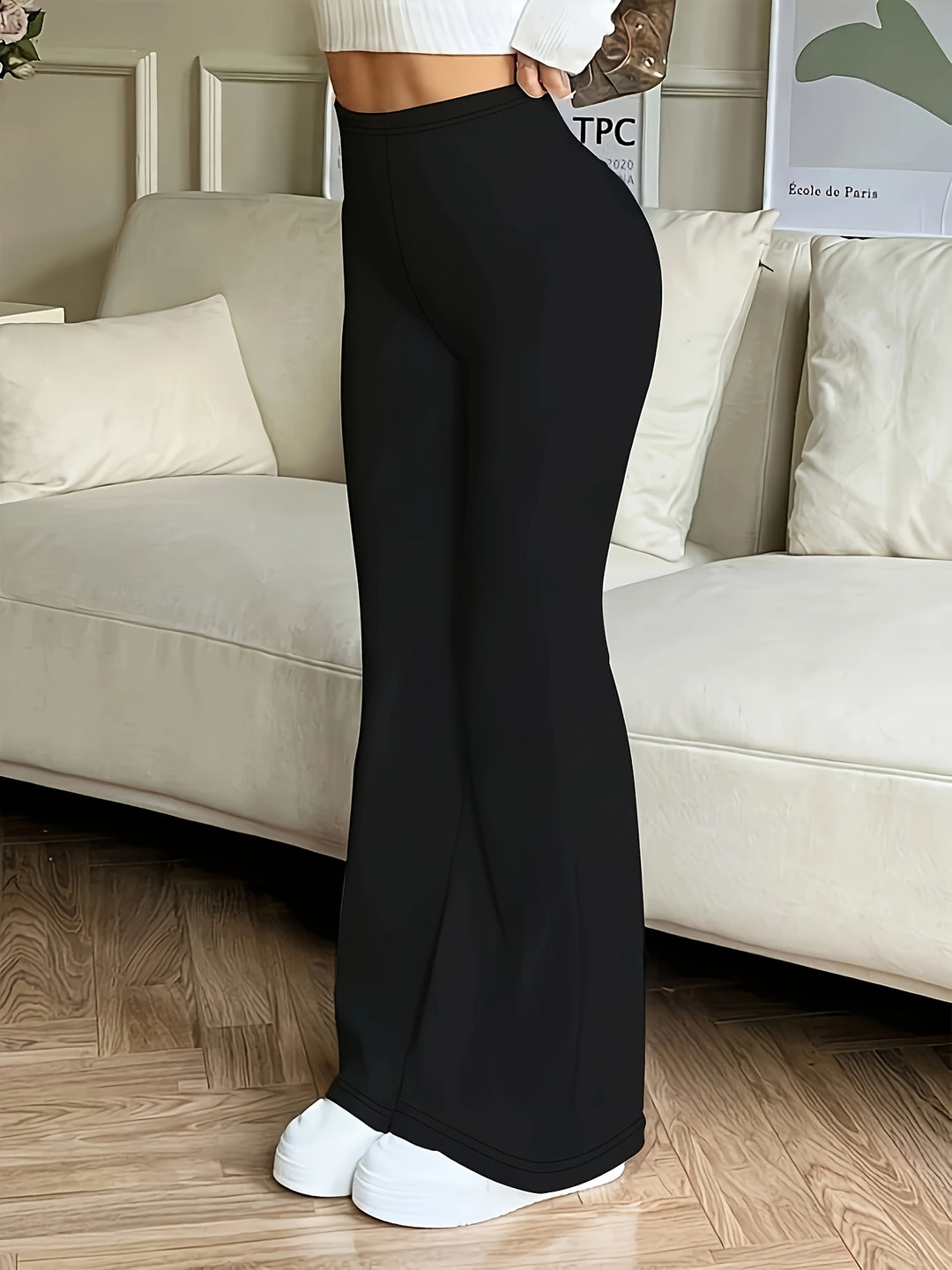 Adelaide | High-Waisted Flared Trousers