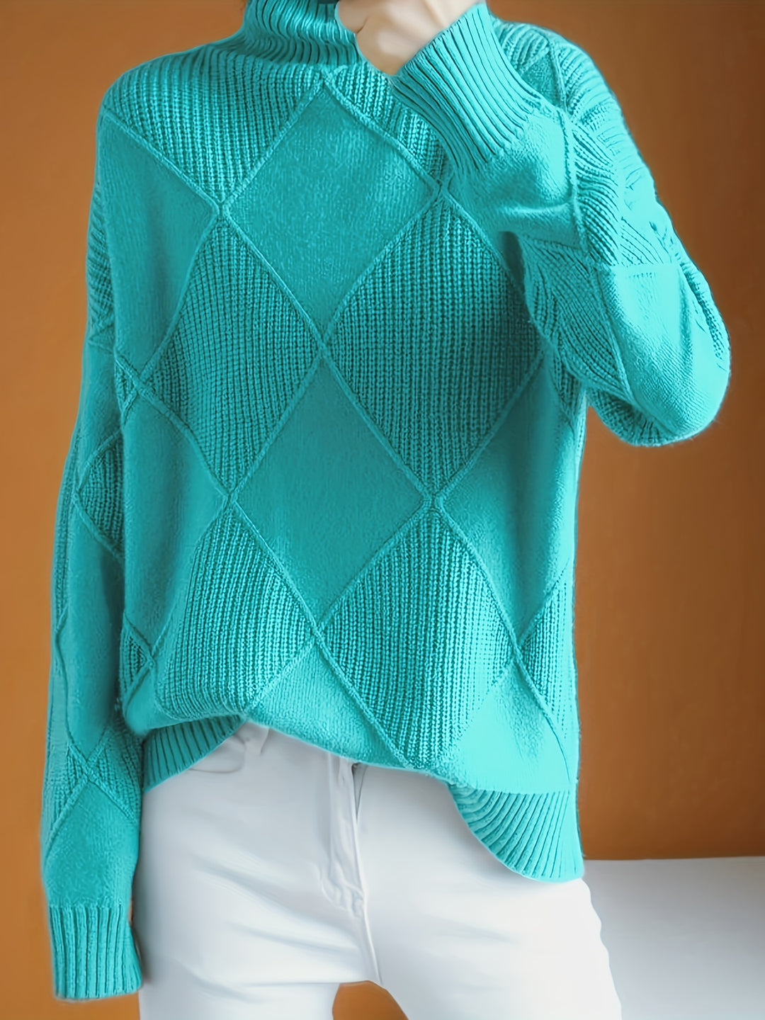 Freya | Textured Turtleneck Sweater