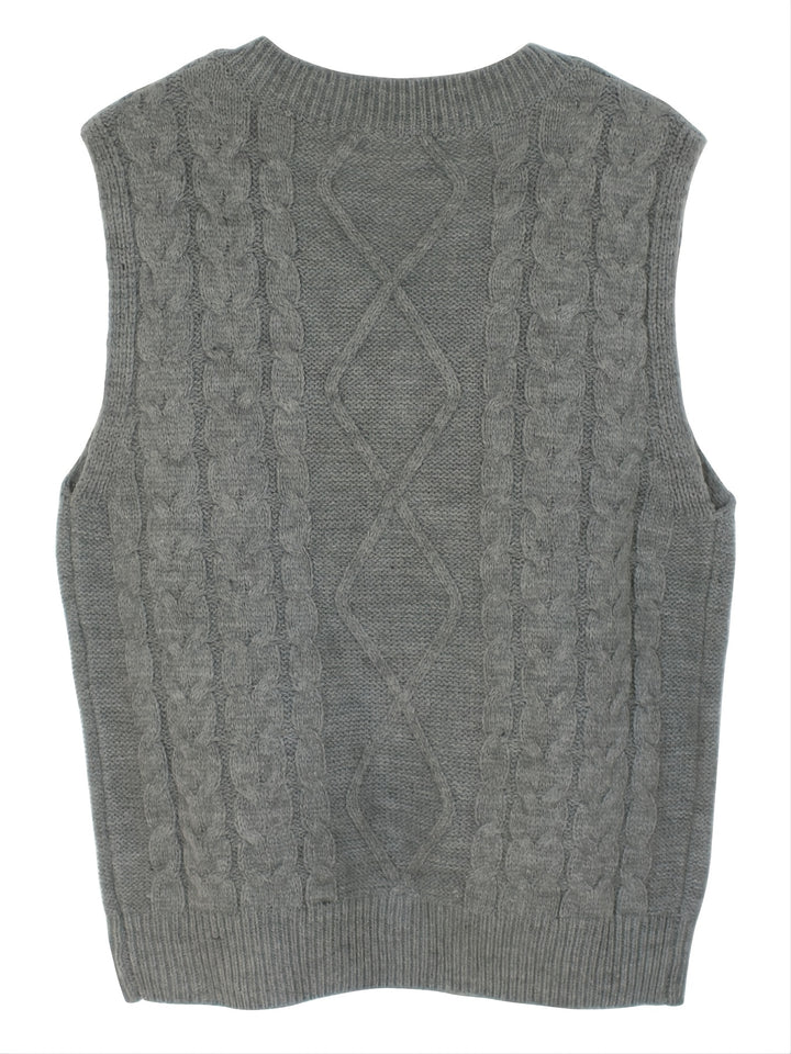 Colleen | Cable-Knit V-Neck Sweater Vest