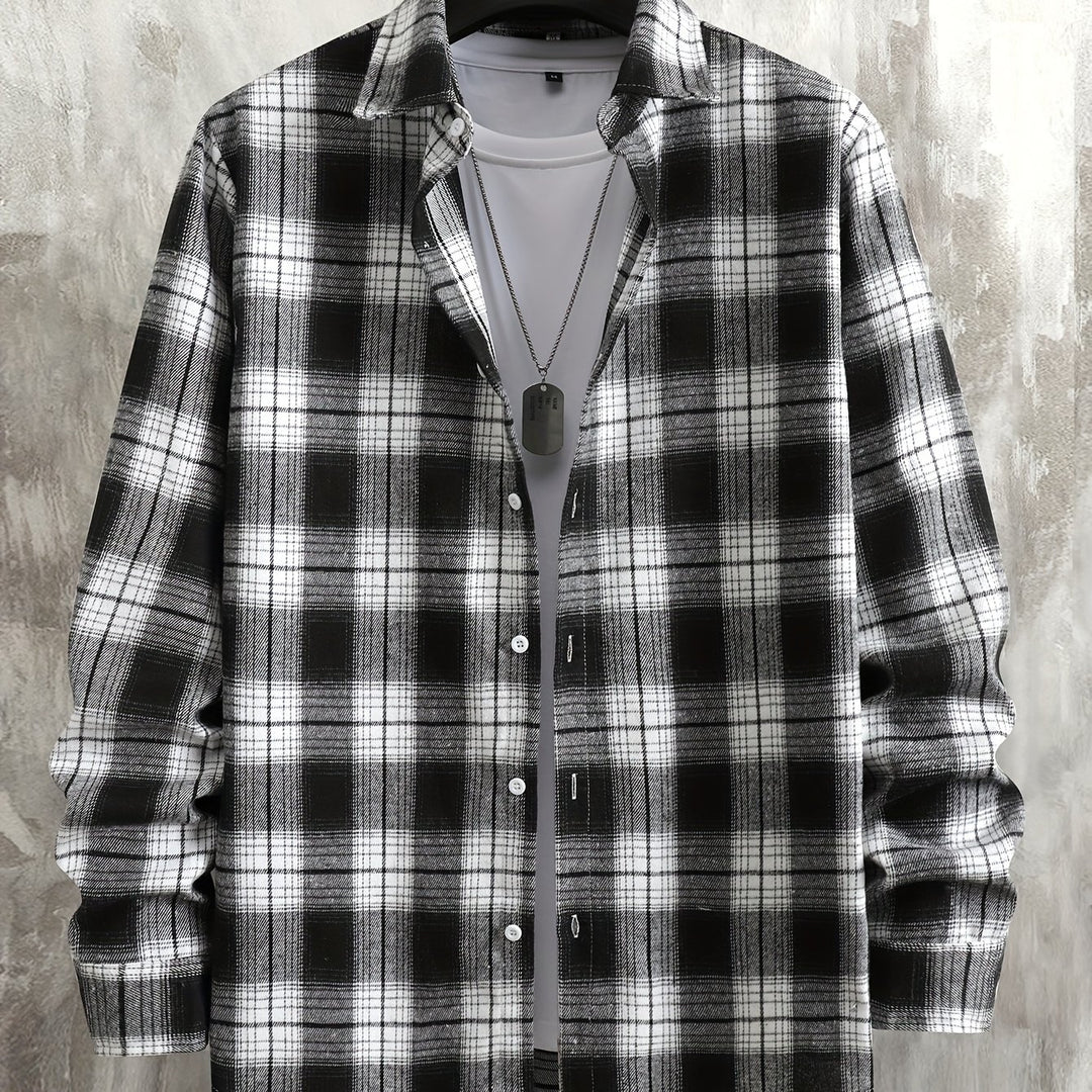 Clayton | Relaxed Checked Long-Sleeve Shirt