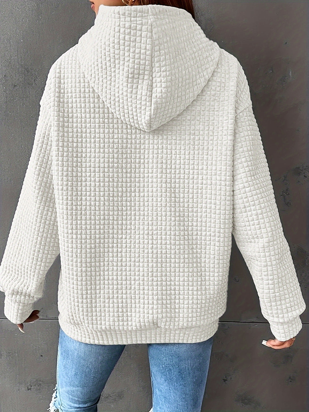 Rosaline | Textured Relaxed Hoodie