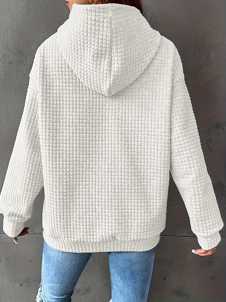 Rosaline | Textured Relaxed Hoodie