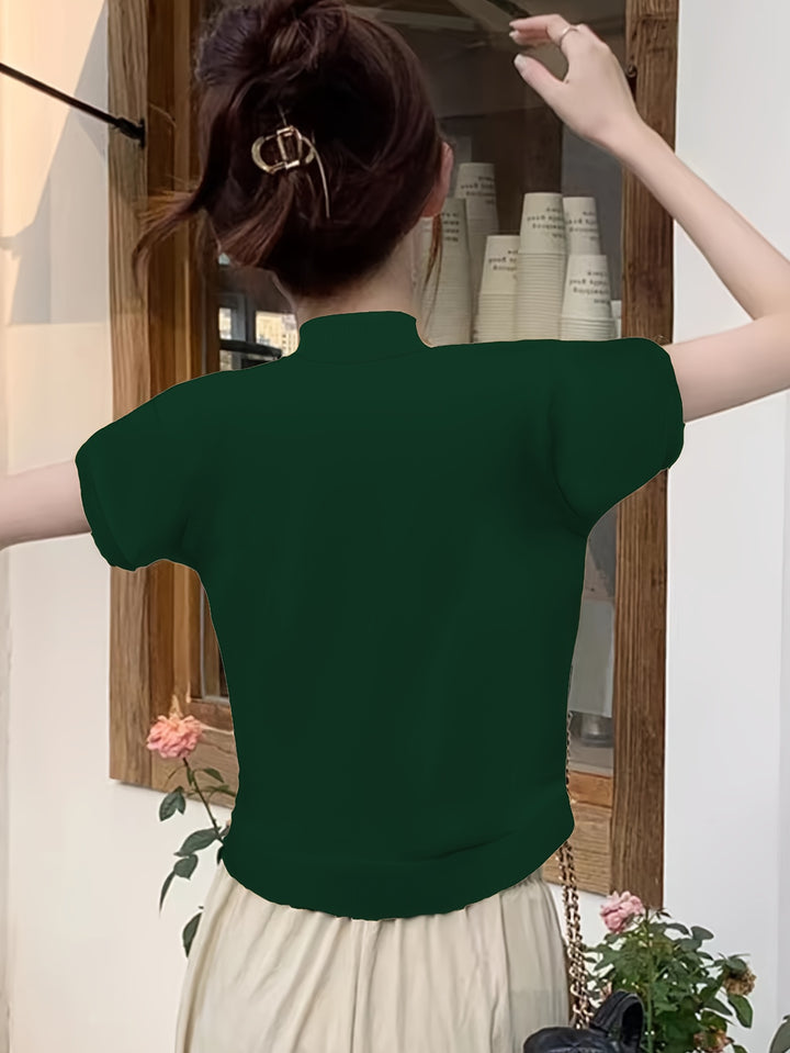 Camryn | Refined Half-Turtleneck Top