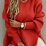 Faye | Textured High-Neck Sweater