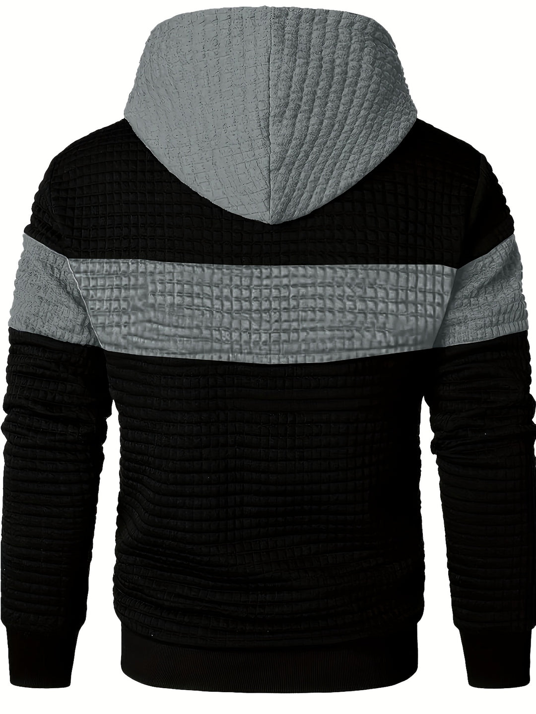 Rutherford | Textured Colour-Block Hoodie