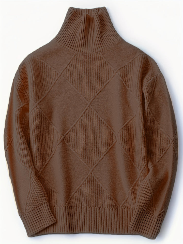 Freya | Textured Turtleneck Sweater