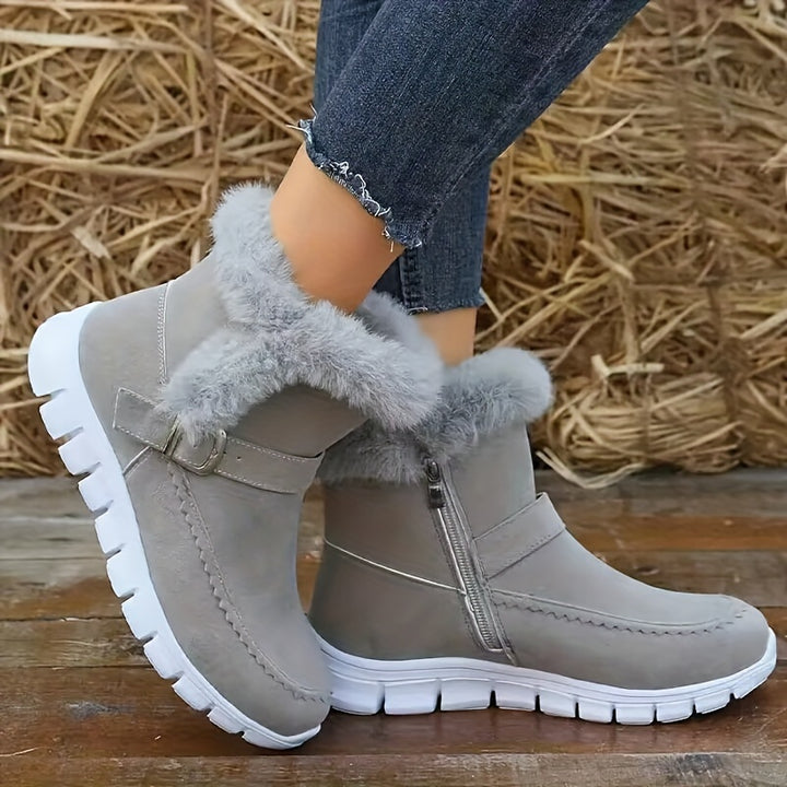Mabel | Cosy Fur-Trimmed Winter Boots
